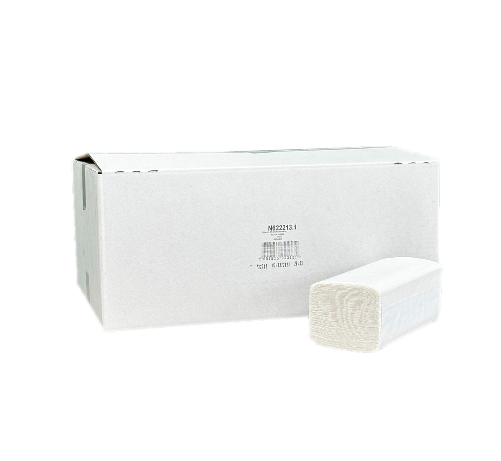 Toalha de Mão Laminada Folha Dupla 21 x 22 - 3000 U Toalha de Mão Laminada Folha Dupla 21 x 22 - 3000 U
