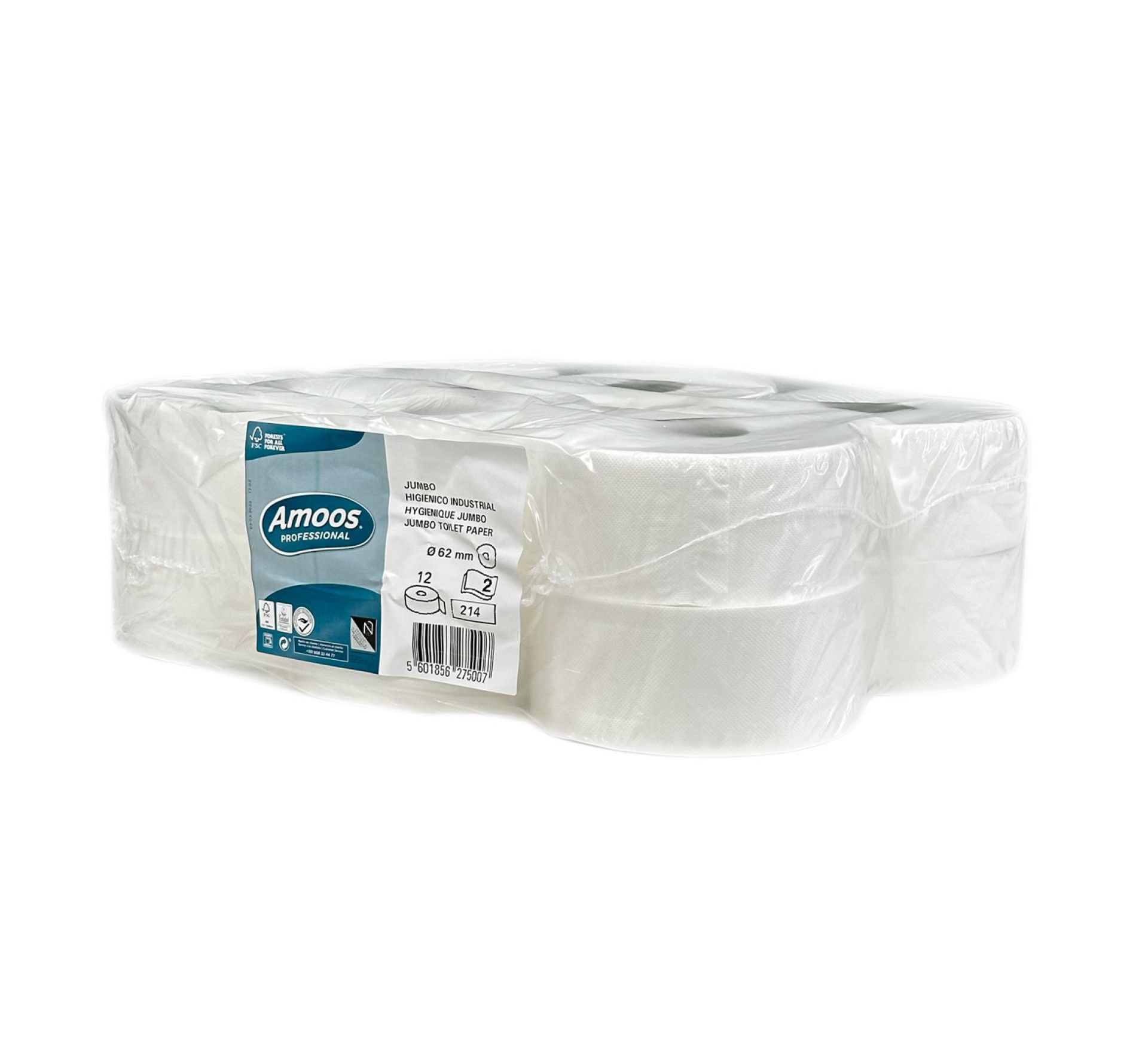 Papel Higi�nico Mini Jumbo Gof Eco Folha Dupla - 12 R