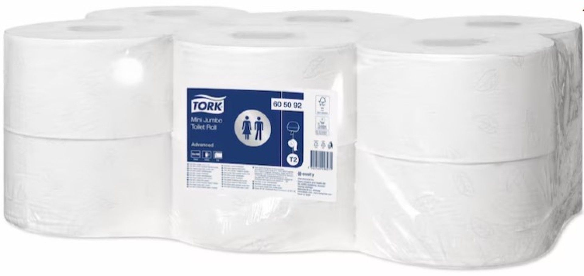 Papel Higi�nico Mini Jumbo Advanced Folha Dupla - 12 Rolos