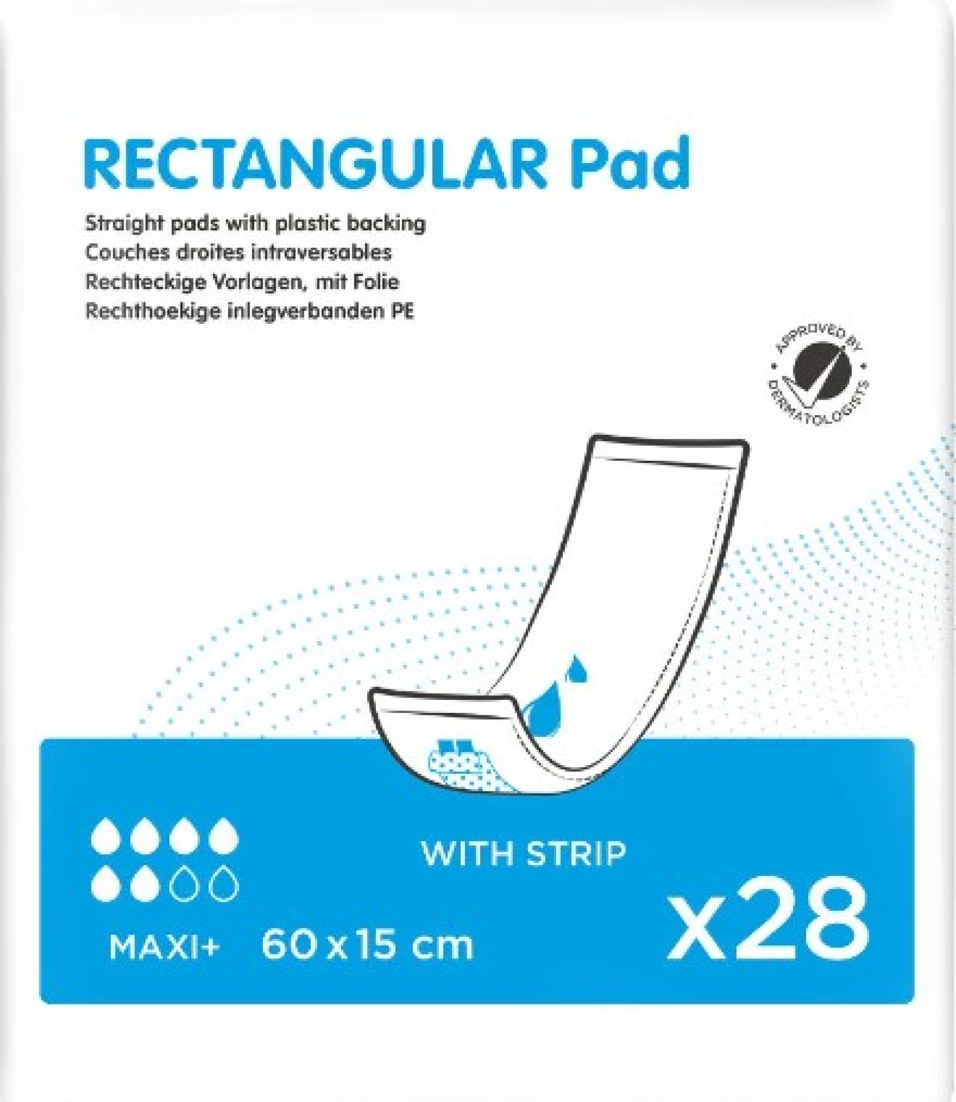 ID EXPERT RETANGULAR PAD 60X15 - 20 UN ID EXPERT RETANGULAR PAD 60X15 - 20 UN