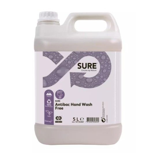 SURE ANTIBAC HAND WASH -  5 LT