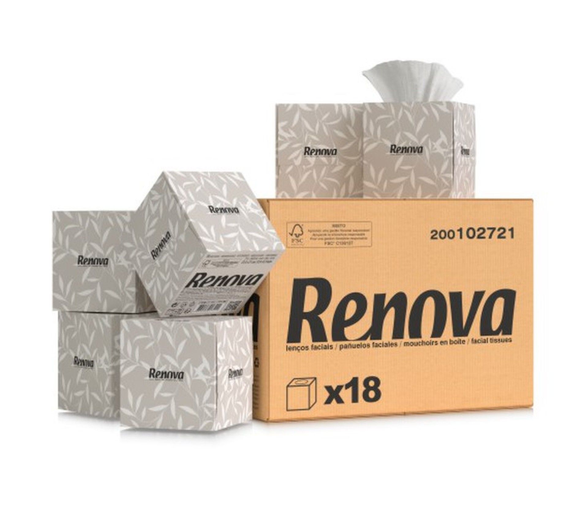 LEN�OS FACIAIS RENOVA BLK CUBICA - 70 UN