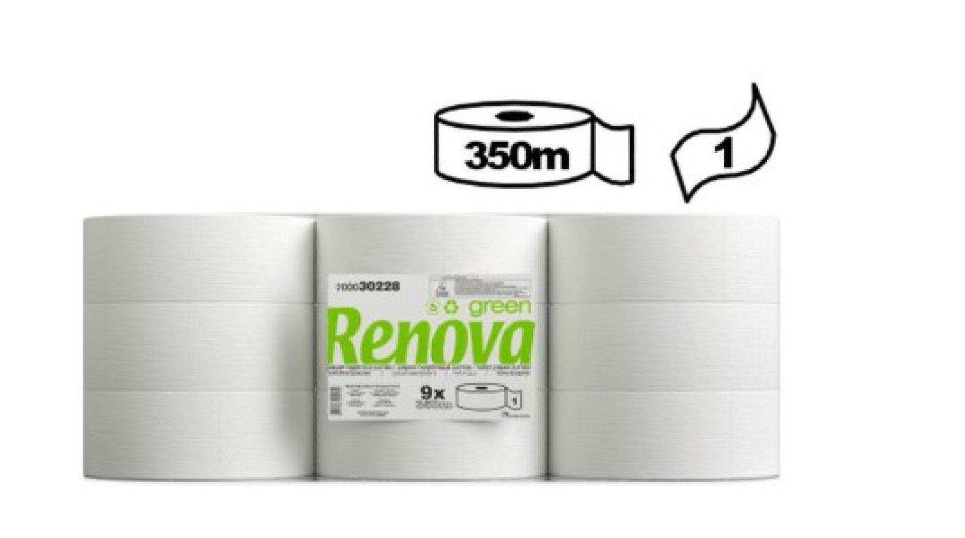 P.HIG. JUMBO RENOVA GREEN 350M 1FL - 9 RL