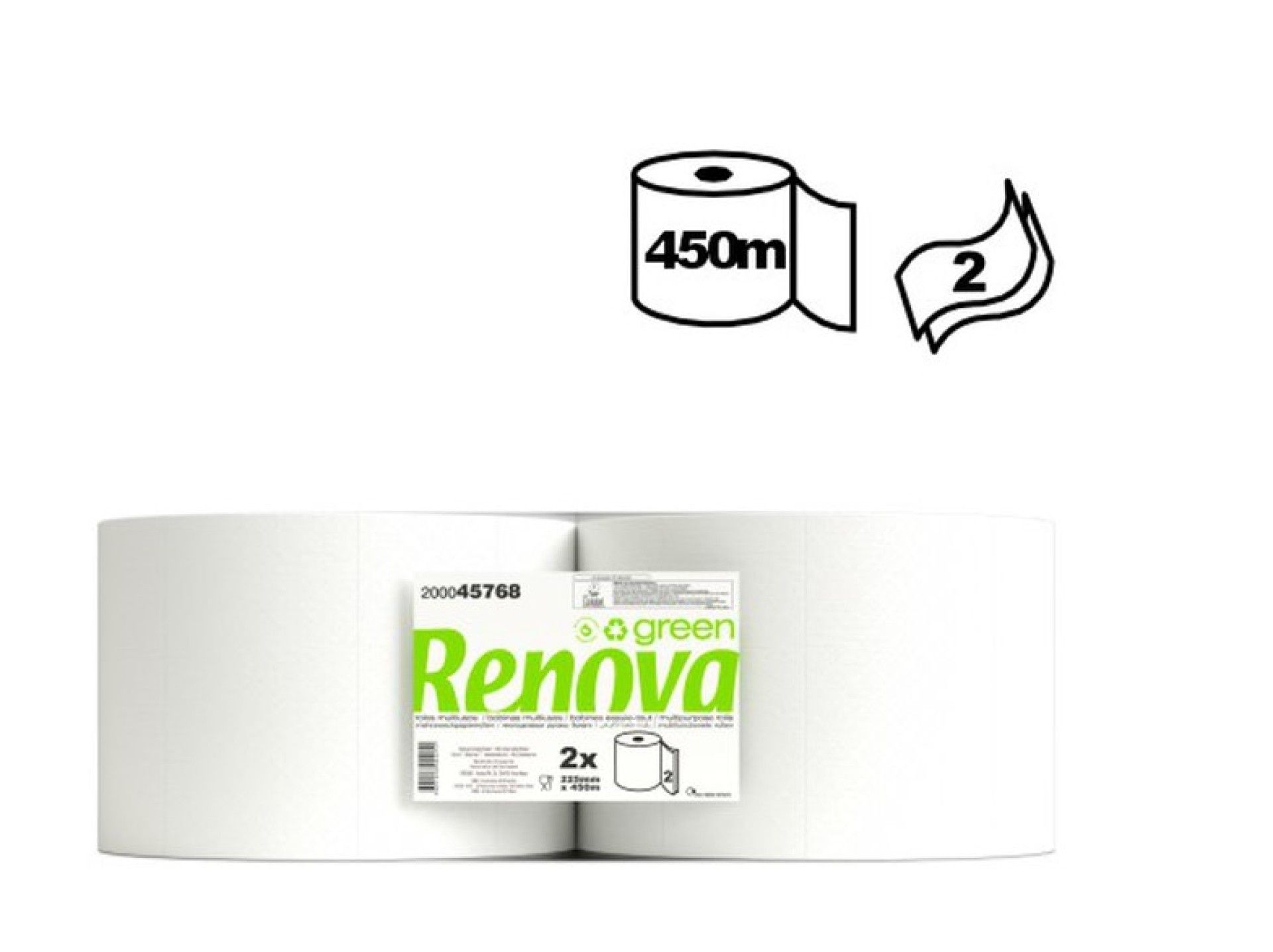 BOB.IND. RENOVA GREEN 225 450M 2FL - 2 RL BOB.IND. RENOVA GREEN 225 450M 2FL - 2 RL