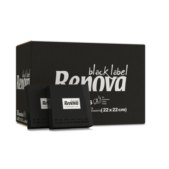 GUARDANAPO RENOVA BLACK LABEL TIPO B 2FL - 1080 UN