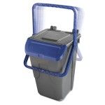 PAPELEIRA 35LT C/ PORTA EM BICO P/ RECICLAGEM AMARELO - 1 UN