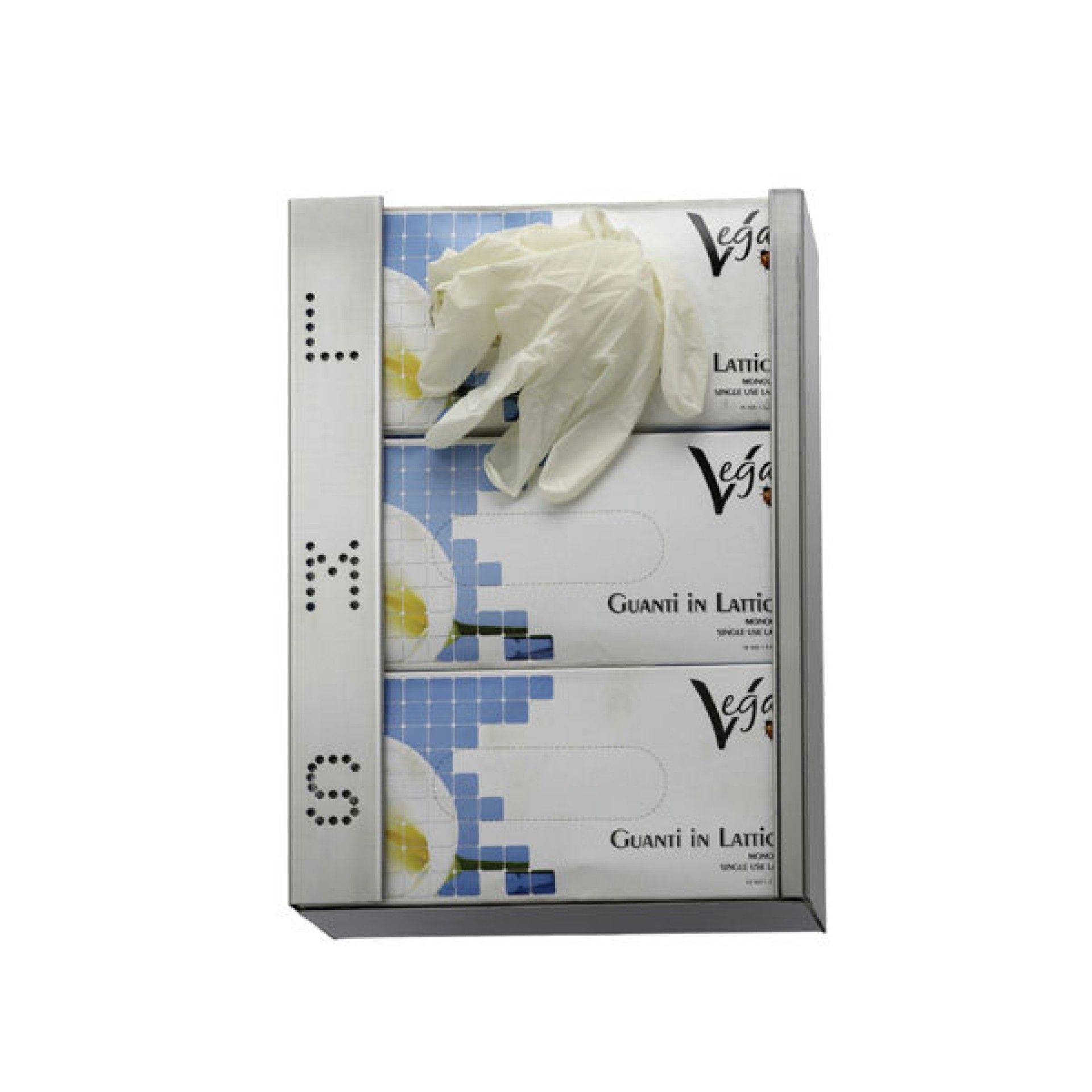 DISPENSADOR TRIPLO P/ LUVAS DESCART�VEIS - 1 UN