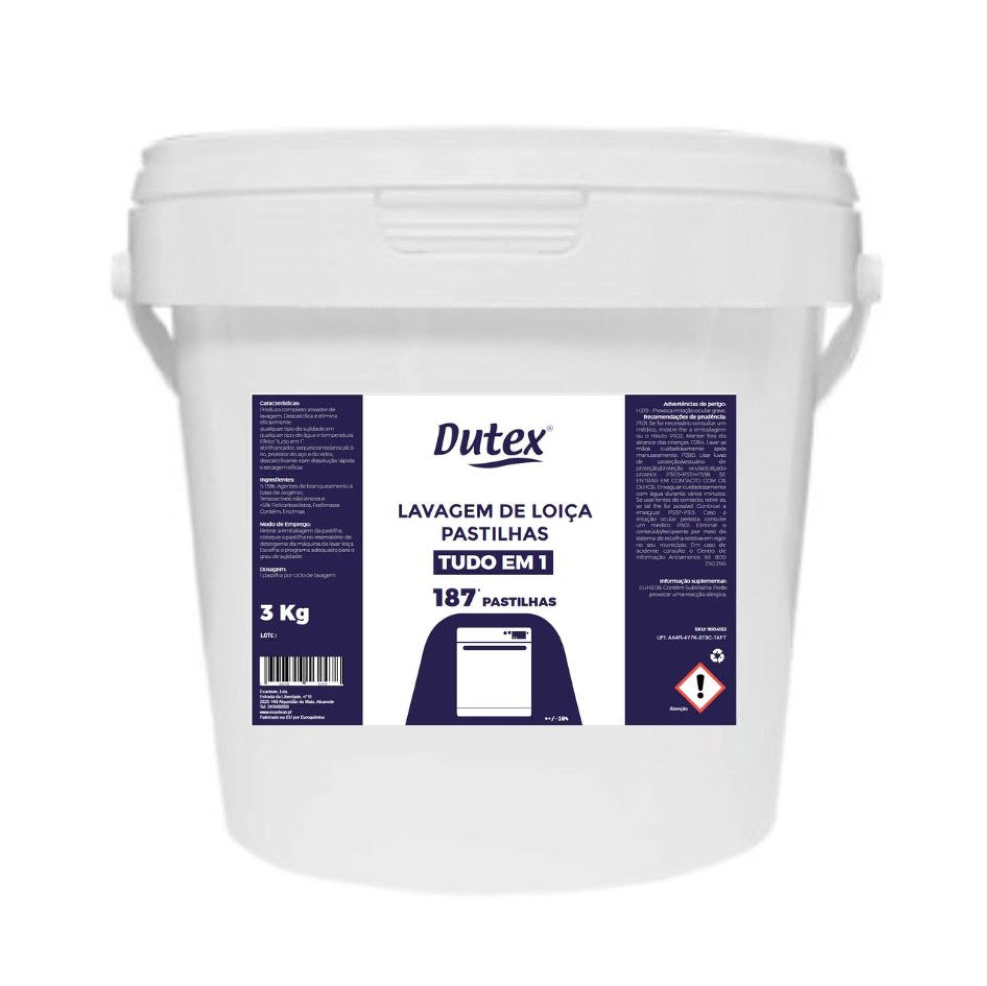 Pastilhas Loiça Dutex Tudo em 1 - 150 Unidades Pastilhas Loiça Dutex Tudo em 1 - 150 Unidades