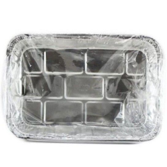 Envase rectangular de aluminio 1250 ml - 100 U
