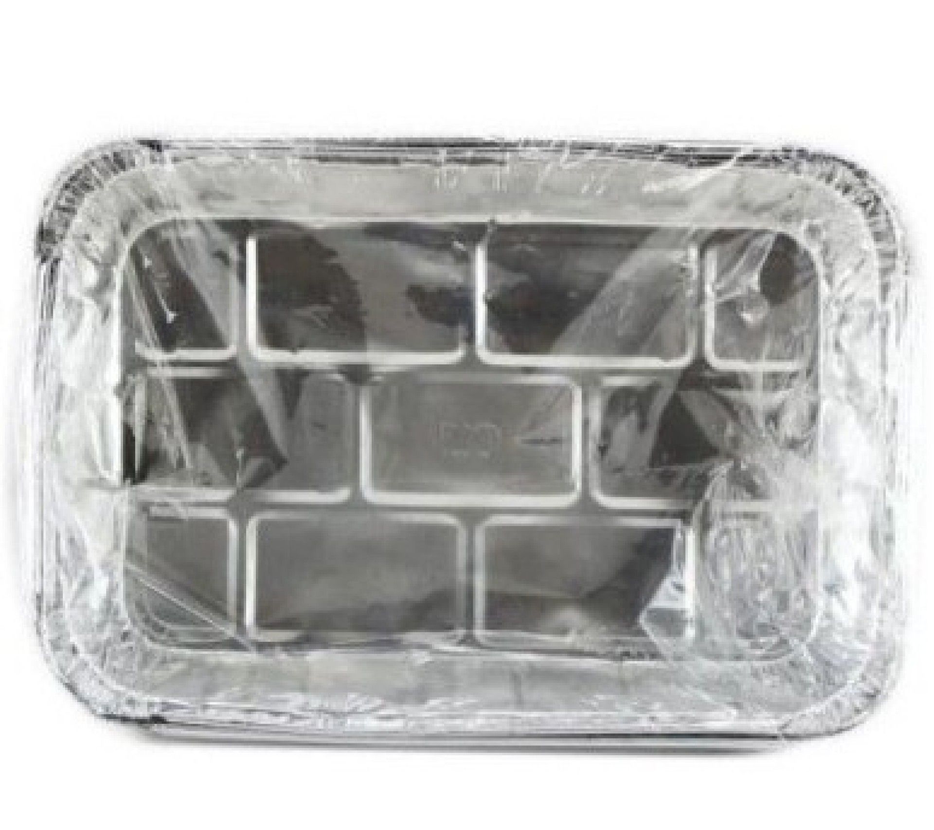 Envase rectangular de aluminio 1250 ml - 100 U