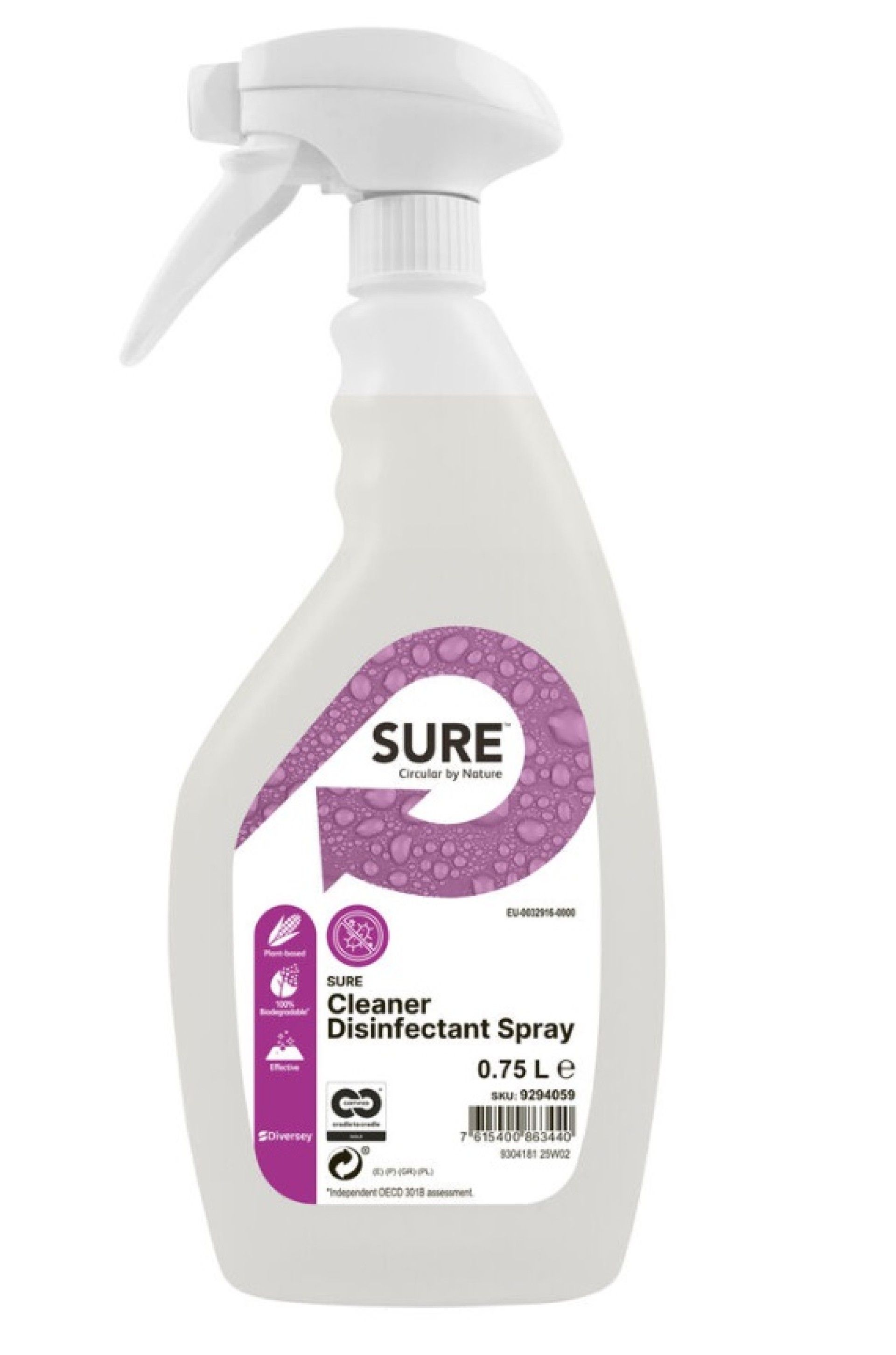 SURE CLEANER DESINFECTANT SPRAY - 750 ML SURE CLEANER DESINFECTANT SPRAY - 750 ML