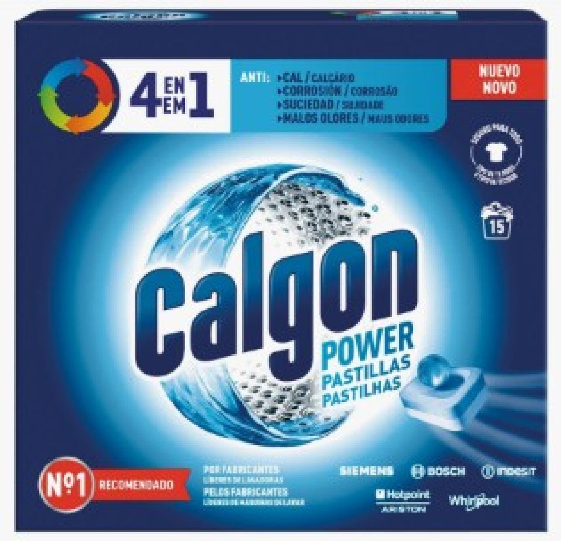 DET P/ ROUPA CALGON PASTILHAS 4IN1 - 15 UN DET P/ ROUPA CALGON PASTILHAS 4IN1 - 15 UN