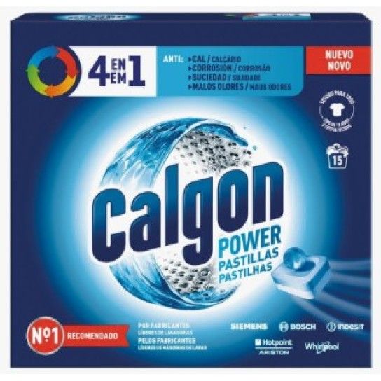 DET P/ ROUPA CALGON PASTILHAS 4IN1 - 15 UN DET P/ ROUPA CALGON PASTILHAS 4IN1 - 15 UN
