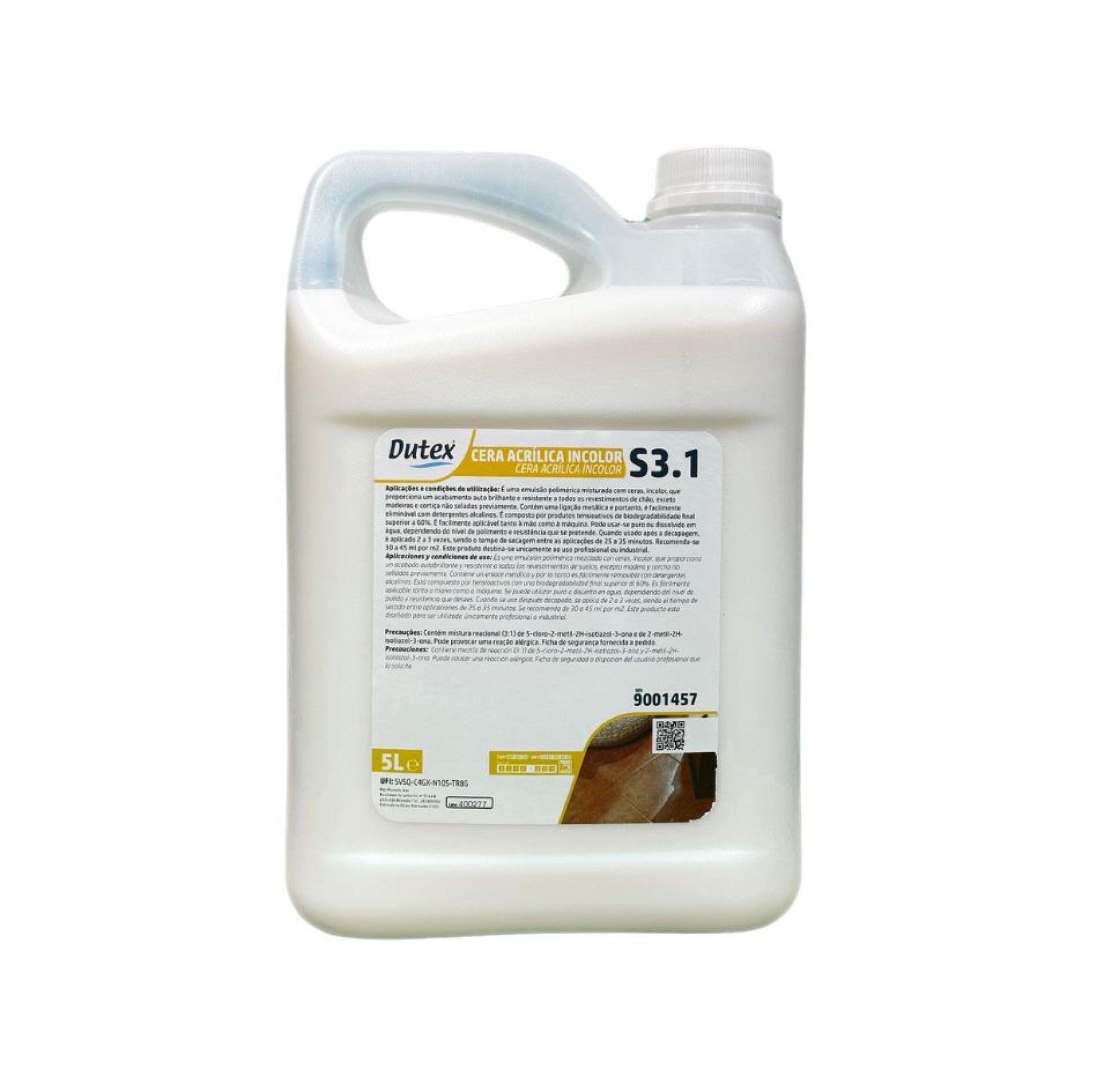 CERA ACR�LICA INCOLORA - 5 LT