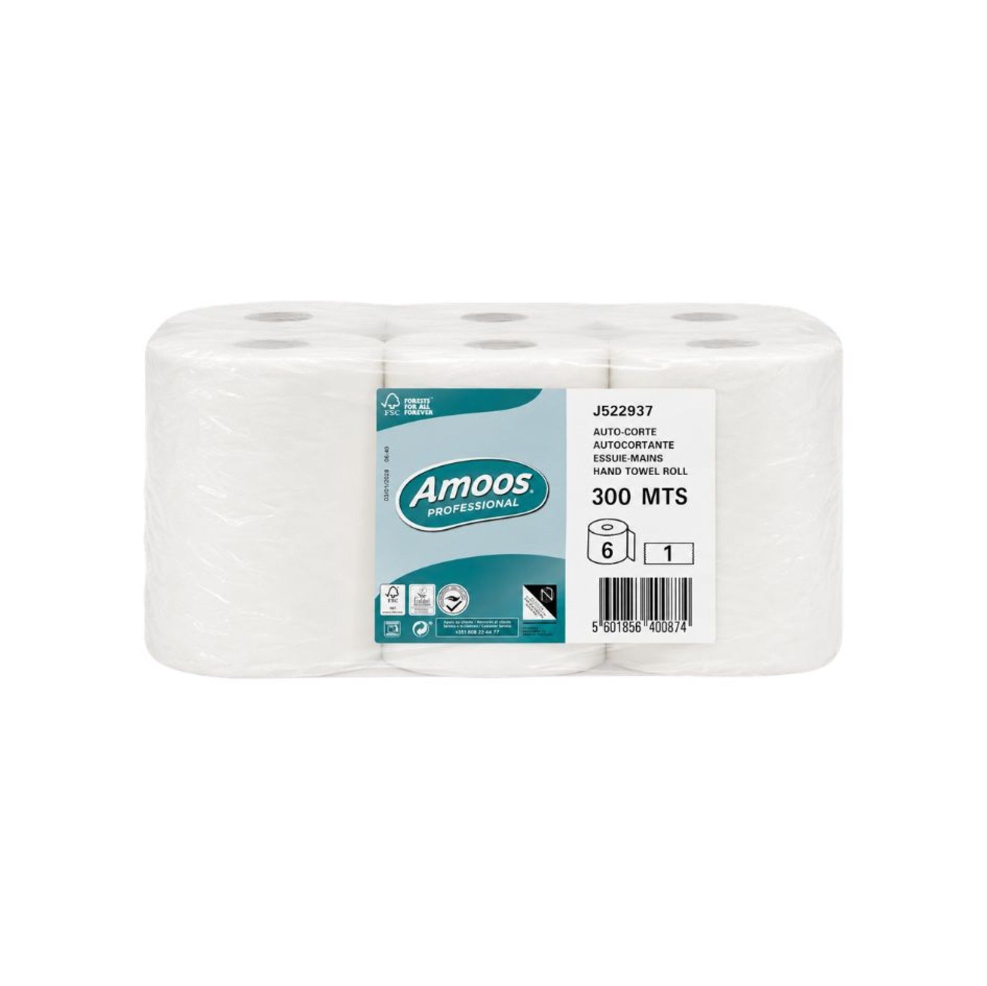 TOALHA DE M�OS AUTOCORTE - 6 ROLOS