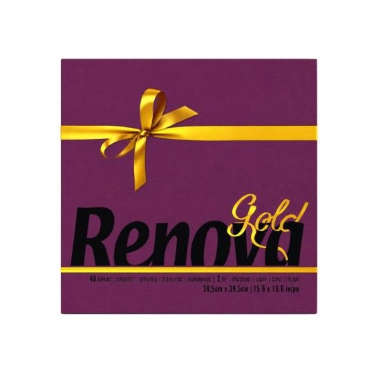 GUARDANAPO RENOVA GOLD X30 BORDEAUX 2FL - 1200 UN