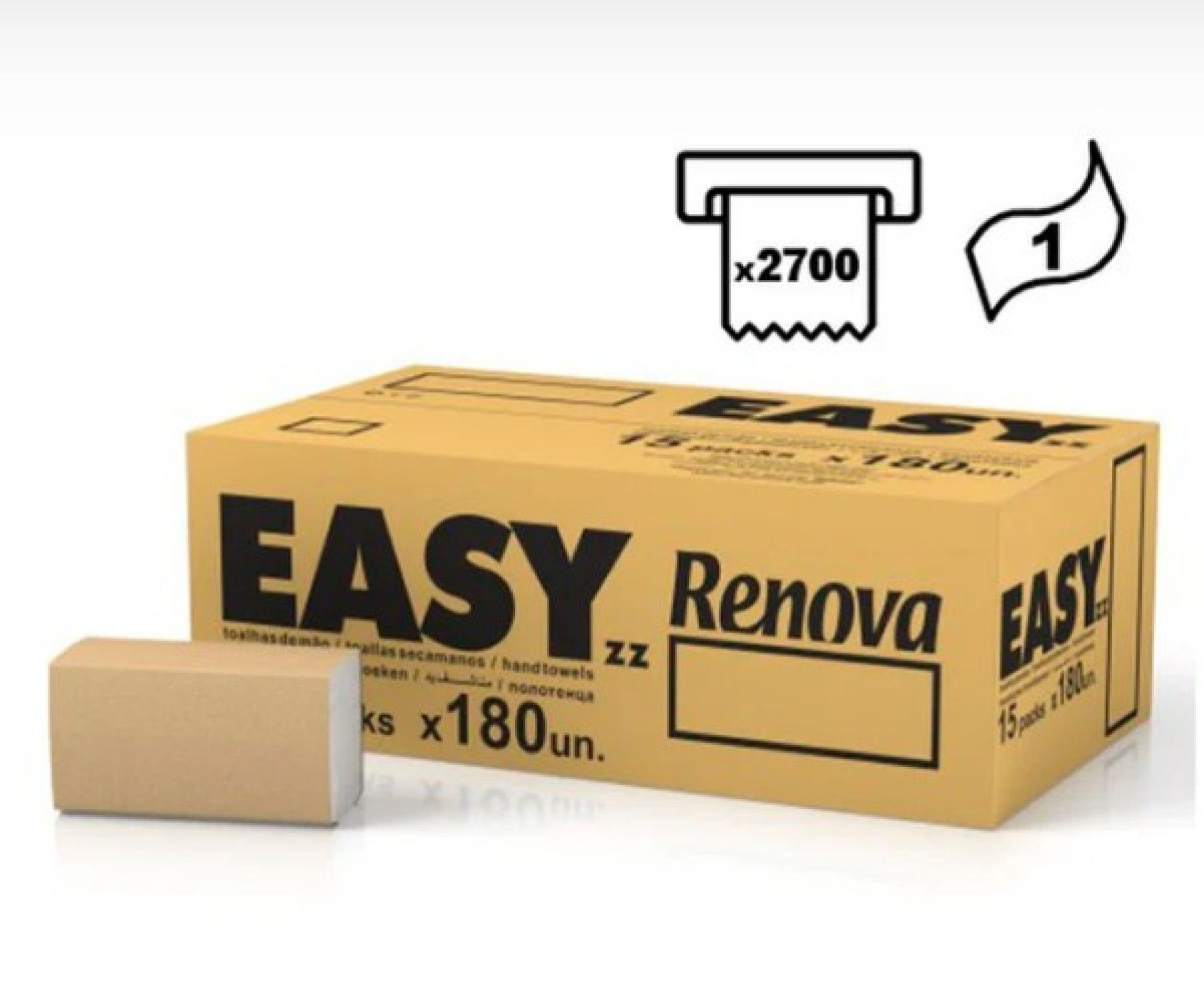 T. MAO FOLHA RENOVA EASY ZIG-ZAG 1FL - 15X180 UN T. MAO FOLHA RENOVA EASY ZIG-ZAG 1FL - 15X180 UN