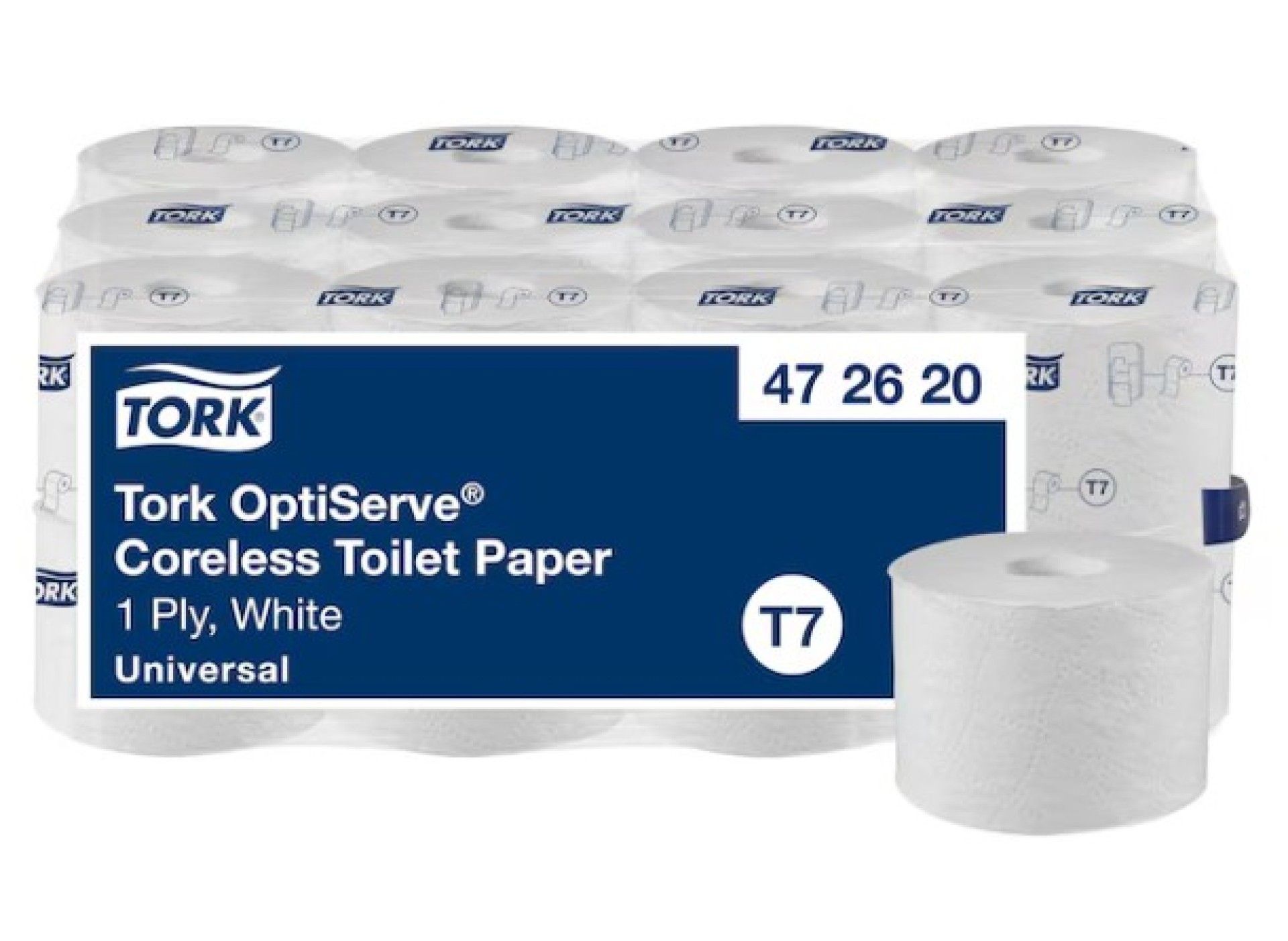 TORK OPTISERVE 1FL PAPEL HIGIENICO S/ MANDRIL - 24RL TORK OPTISERVE 1FL PAPEL HIGIENICO S/ MANDRIL - 24RL