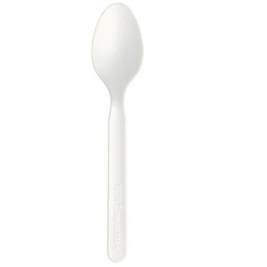 COLHERES 16 CM BRANCO CPLA - 50 UN